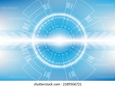 Abstract futuristic digital technology background. Illustration Vector