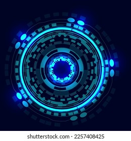 Abstract futuristic digital technology background. Illustration Vector