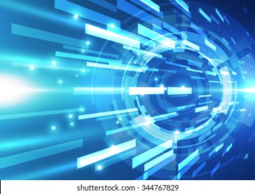 Abstract futuristic digital technology background. Illustration Vector