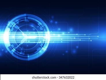 Abstract futuristic digital technology background. Illustration Vector