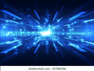 Abstract futuristic digital technology background. Illustration Vector