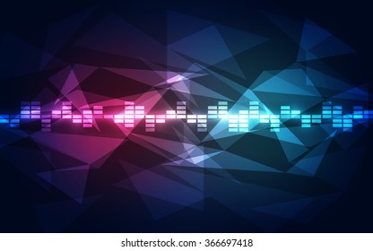 Abstract futuristic digital technology background. Illustration Vector