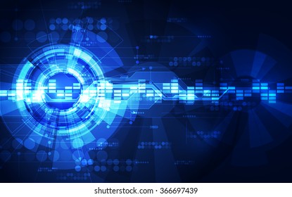 Abstract futuristic digital technology background. Illustration Vector