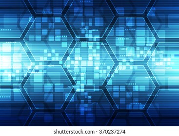 Abstract futuristic digital technology background. Illustration Vector