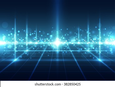 Abstract futuristic digital technology background. Illustration Vector