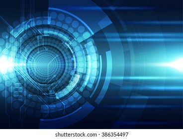 Abstract futuristic digital technology background. Illustration Vector