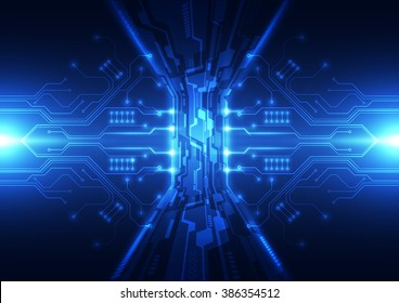 Abstract futuristic digital technology background. Illustration Vector