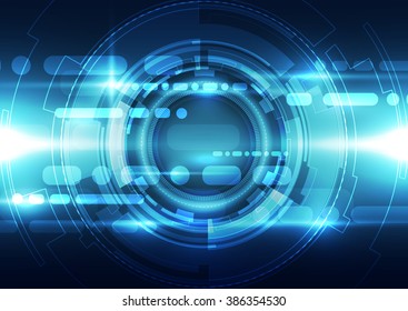 Abstract futuristic digital technology background. Illustration Vector