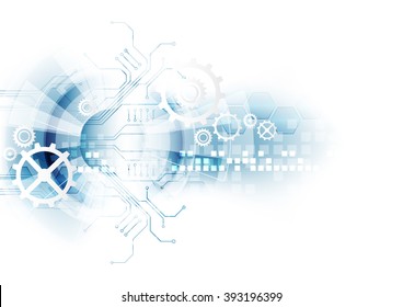 Abstract futuristic digital technology background. Illustration Vector
