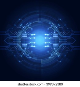 Abstract futuristic digital technology background. Illustration Vector