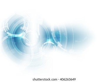 Abstract futuristic digital technology background. Illustration Vector