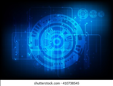 Abstract futuristic digital technology background. Illustration Vector