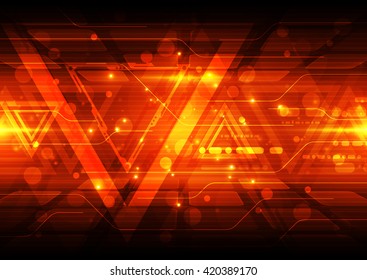 Abstract futuristic digital technology background. Illustration Vector
