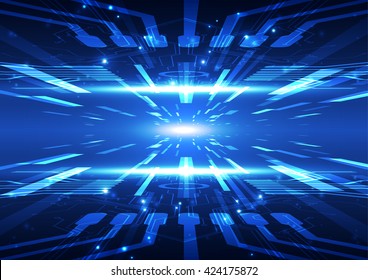 Abstract futuristic digital technology background. Illustration Vector