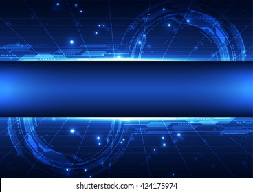 Abstract futuristic digital technology background. Illustration Vector