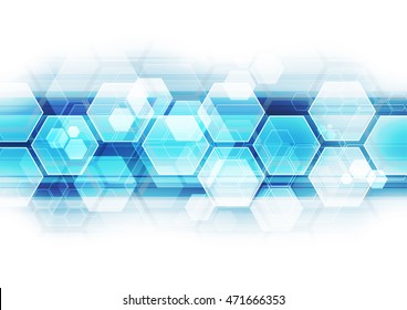 Abstract futuristic digital technology background. Illustration Vector