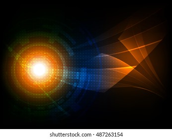 Abstract futuristic digital technology background. Vector illustration EPS10