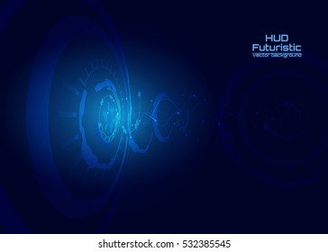 Abstract futuristic digital technology background. Illustration Vector
