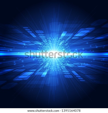 Abstract futuristic digital technology background. Illustration Vector