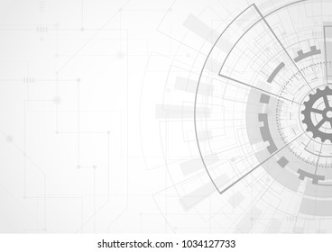 Abstract futuristic digital technology concept, High computer, Vector background