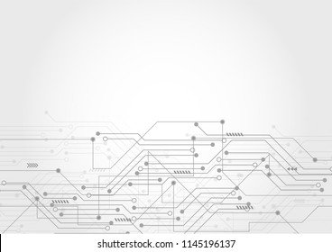 Abstract futuristic digital technology concept, High computer, Vector background