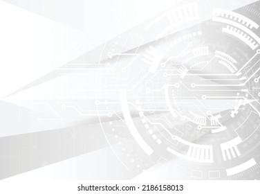 Abstract futuristic digital technology concept, High computer, Vector background