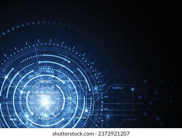 Abstract futuristic digital technology concept, High computer, Vector background