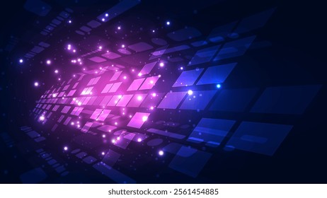 Abstract futuristic digital technology concept background. Vector Illustration EPS10.