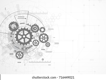 Abstract futuristic digital technology concept, High computer, Vector background