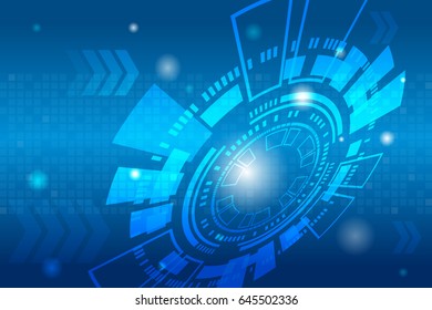 Abstract futuristic digital technology shiny background. 