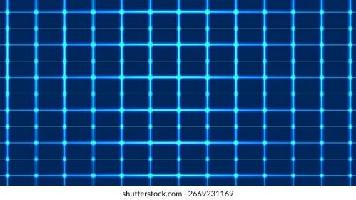 Mapa de grade de pontos futurista abstrato com fundo de tecnologia digital azul