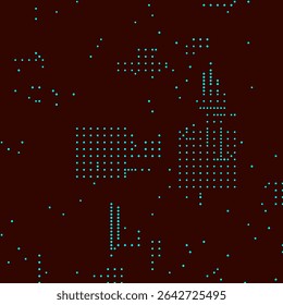 Abstract futuristic dotted background. Technological binary background. Abstract electronic circuit board. Digital geometric background. Techno dots vector abstraction