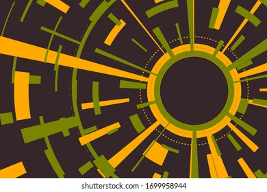 Abstract futuristic electronic circuit technology background. Brochure cover design, banner frame, text font, holidays banner, invitation card. EPS 10 vector illustration.