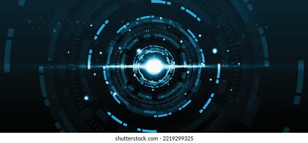 Resumen ilustración vectorial de fondo de tecnología de circuito electrónico futurista