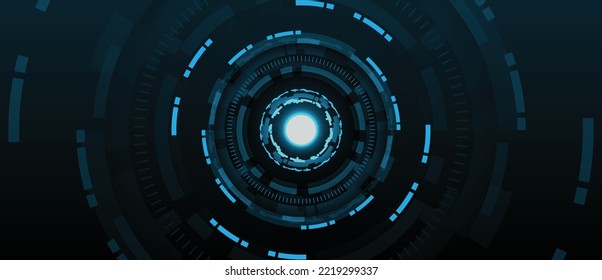 Abstract futuristic electronic circuit technology background vector illustration