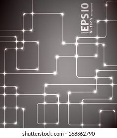 Abstract futuristic EPS10 vector modern hi-tech glowing background illustration