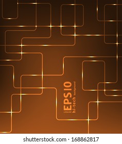 Abstract futuristic EPS10 vector modern hi-tech glowing background illustration