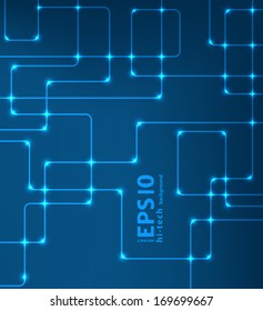 Abstract futuristic EPS10 vector modern hi-tech glowing background illustration 