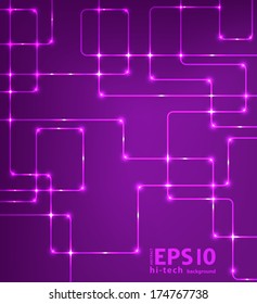 Abstract futuristic EPS10 vector modern hi-tech glowing background illustration 