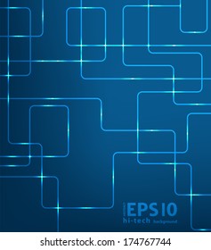 Abstract futuristic EPS10 vector modern hi-tech glowing background illustration 