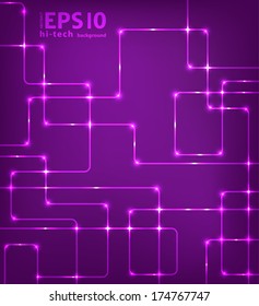 Abstract futuristic EPS10 vector modern hi-tech glowing background illustration 