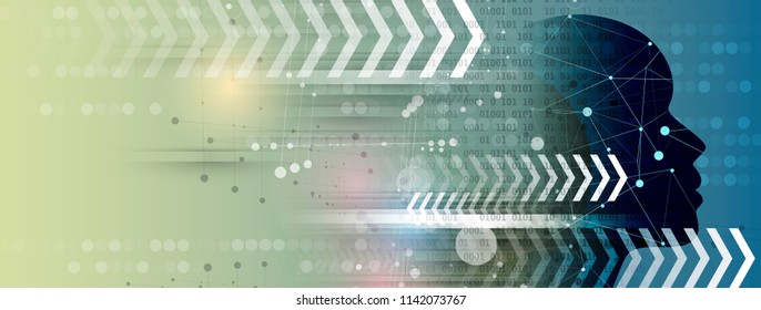 abstract futuristic fade computer technology business background