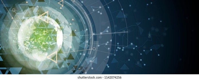 abstract futuristic fade computer technology business background