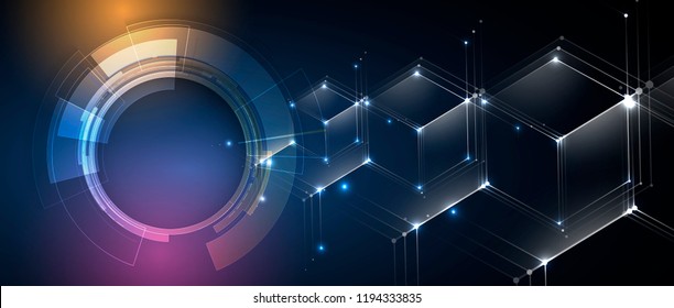 abstract futuristic fade computer technology business background