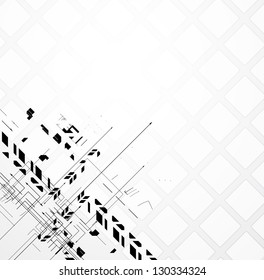 abstract futuristic fade computer technology business background
