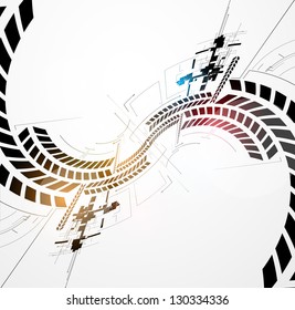 abstract futuristic fade computer technology business background