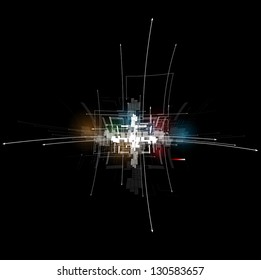 abstract futuristic fade computer technology business background