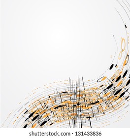 abstract futuristic fade computer technology business background