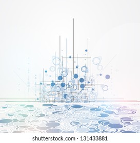 abstract futuristic fade computer technology business background