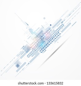 abstract futuristic fade computer technology business background